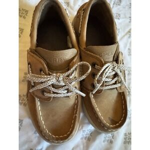 Sperry 11 W topsiders shoes brown Boat Shoes Slip On Boys EUC SB16